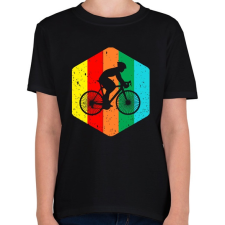PRINTFASHION Bicajos logó - Gyerek póló - Fekete gyerek póló