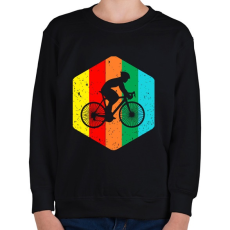 PRINTFASHION Bicajos logó - Gyerek pulóver - Fekete