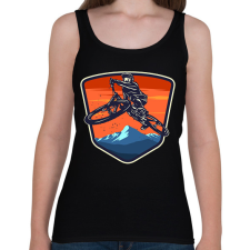 PRINTFASHION bicajos - Női atléta - Fekete női trikó