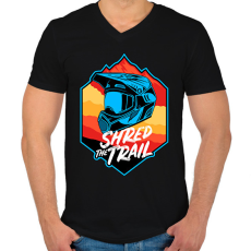 PRINTFASHION bicajos sisak - Férfi V-nyakú póló - Fekete