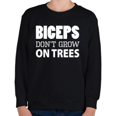 PRINTFASHION Bicepsz nem a fán terem - Gyerek pulóver - Fekete