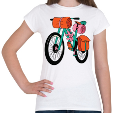 PRINTFASHION Bicikli - Női póló - Fehér