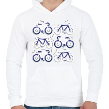 PRINTFASHION Biciklik - Férfi kapucnis pulóver - Fehér női pulóver, kardigán