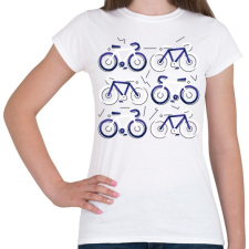 PRINTFASHION Biciklik - Női póló - Fehér női póló