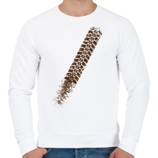 PRINTFASHION Biciklinyom - Férfi pulóver - Fehér