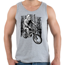 PRINTFASHION Biciklis gyilkos - Férfi atléta - Sport szürke