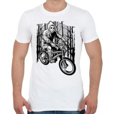 PRINTFASHION Biciklis gyilkos - Férfi póló - Fehér