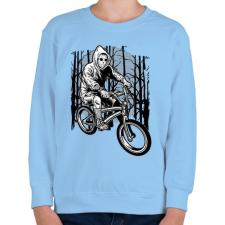 PRINTFASHION Biciklis gyilkos - Gyerek pulóver - Világoskék gyerek pulóver, kardigán