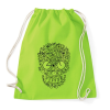 PRINTFASHION Biciklis koponya - Sportzsák, Tornazsák - Limezöld