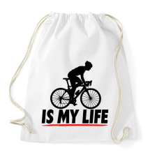 PRINTFASHION Biciklis póló - Sportzsák, Tornazsák - Fehér tornazsák
