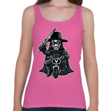 PRINTFASHION Biciklis Vendetta - Női atléta - Rózsaszín