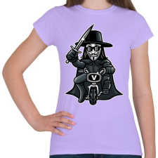 PRINTFASHION Biciklis Vendetta - Női póló - Viola női póló