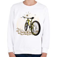 PRINTFASHION Biciklizés - Gyerek pulóver - Fehér gyerek pulóver, kardigán