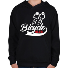 PRINTFASHION Bicycle Club - Gyerek kapucnis pulóver - Fekete