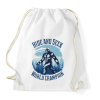 PRINTFASHION Big Foot -  bújócska világbajnok - Sportzsák, Tornazsák - Fehér