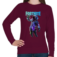 PRINTFASHION Big mouth Fortnite - Női pulóver - Bordó női pulóver, kardigán