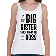 PRINTFASHION Big sister boss - Női atléta - Fehér női trikó
