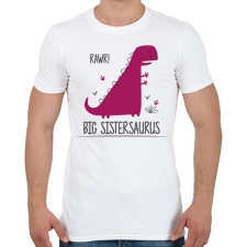 PRINTFASHION Big Sistersaurus - Férfi póló - Fehér férfi póló