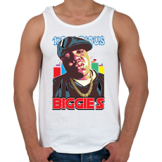 PRINTFASHION Biggie Smalls - Férfi atléta - Fehér