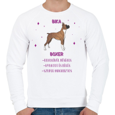 PRINTFASHION Bika - Boxer - Férfi pulóver - Fehér férfi pulóver, kardigán