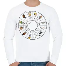 PRINTFASHION Bika - Férfi pulóver - Fehér férfi pulóver, kardigán