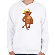 PRINTFASHION Bika - Gyerek kapucnis pulóver - Fehér