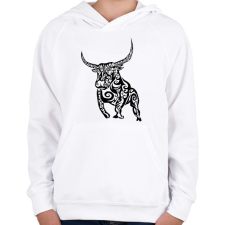 PRINTFASHION Bika - Gyerek kapucnis pulóver - Fehér gyerek pulóver, kardigán
