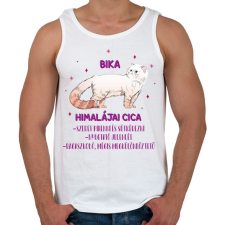 PRINTFASHION Bika - Himalájai cica - Férfi atléta - Fehér atléta, trikó