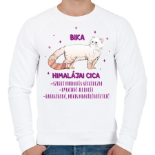 PRINTFASHION Bika - Himalájai cica - Férfi pulóver - Fehér férfi pulóver, kardigán