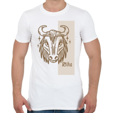 PRINTFASHION Bika horoszkóp - Férfi póló - Fehér férfi póló