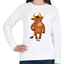 PRINTFASHION Bika - Női pulóver - Fehér női pulóver, kardigán