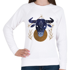 PRINTFASHION Bika - Női pulóver - Fehér női pulóver, kardigán