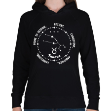 PRINTFASHION Bika tulajdonságok - Női kapucnis pulóver - Fekete női pulóver, kardigán