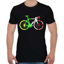 PRINTFASHION Bike - Férfi póló - Fekete férfi póló