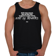 PRINTFASHION Bikini - Mielött elmegyek  - Férfi atléta - Fekete