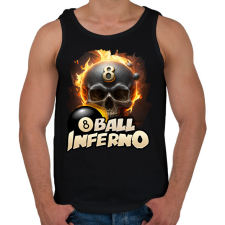 PRINTFASHION Biliárd fekete golyó - Férfi atléta - Fekete atléta, trikó