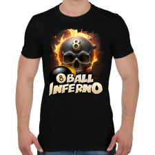 PRINTFASHION Biliárd fekete golyó - Férfi póló - Fekete férfi póló