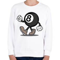 PRINTFASHION Biliárd golyó - Gyerek pulóver - Fehér