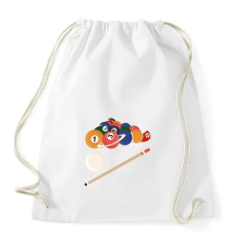 PRINTFASHION Billiárd az űrben - Sportzsák, Tornazsák - Fehér tornazsák