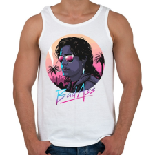 PRINTFASHION Billy Stranger Things - Férfi atléta - Fehér atléta, trikó