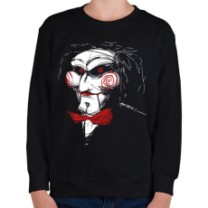 PRINTFASHION Billy the puppet - Gyerek pulóver - Fekete