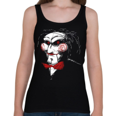 PRINTFASHION Billy the puppet - Női atléta - Fekete