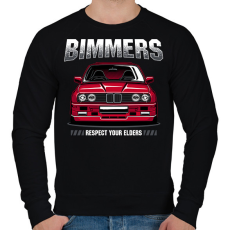 PRINTFASHION Bimmer BMW E30 - Férfi pulóver - Fekete