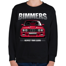 PRINTFASHION Bimmer BMW E30 - Gyerek pulóver - Fekete gyerek pulóver, kardigán