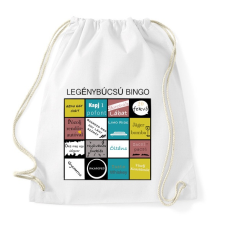 PRINTFASHION Bingo Legénybúcsúhoz - Sportzsák, Tornazsák - Fehér tornazsák