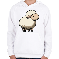 PRINTFASHION Birka - Gyerek kapucnis pulóver - Fehér