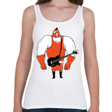 PRINTFASHION Birkozó basszusgitáros - Női atléta - Fehér