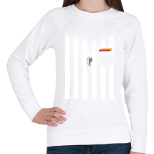 PRINTFASHION Bíró jelmez - Női pulóver - Fehér női pulóver, kardigán