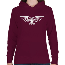 PRINTFASHION Birodalmi Sas - Warhammer 40000 - Női kapucnis pulóver - Bordó női pulóver, kardigán
