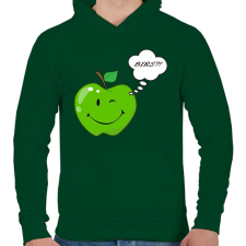 PRINTFASHION Bírs?! - Férfi kapucnis pulóver - Sötétzöld férfi pulóver, kardigán